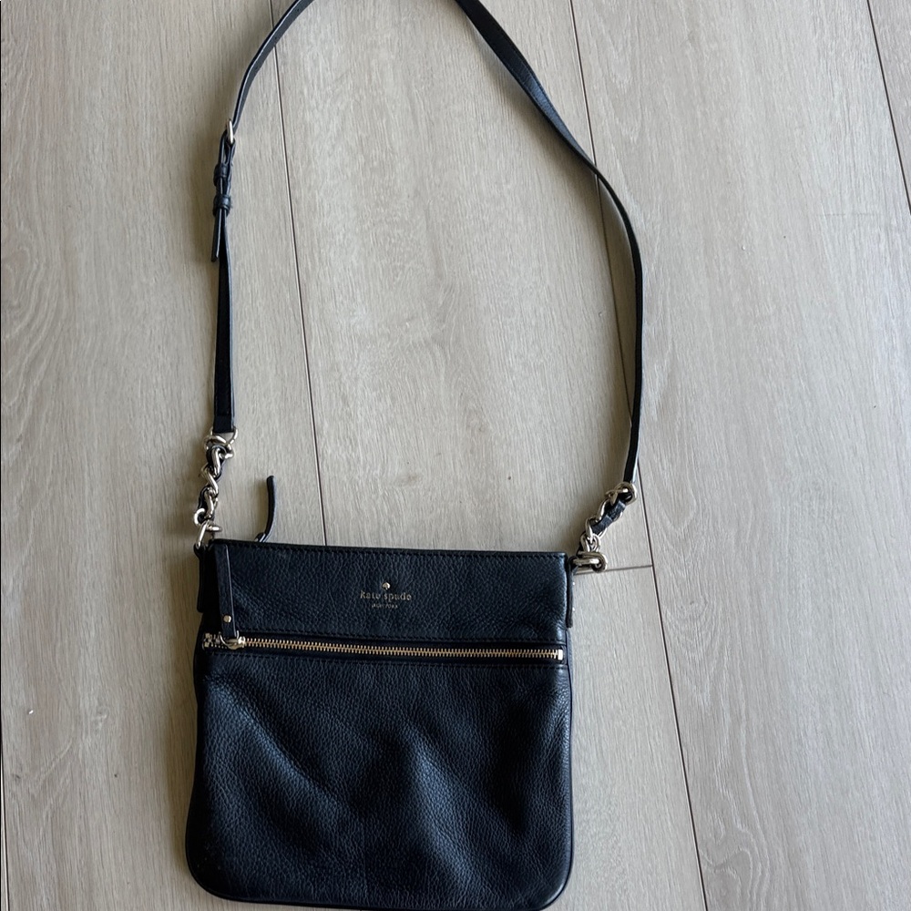 Kate Spade Black Leather Crossbody Bag